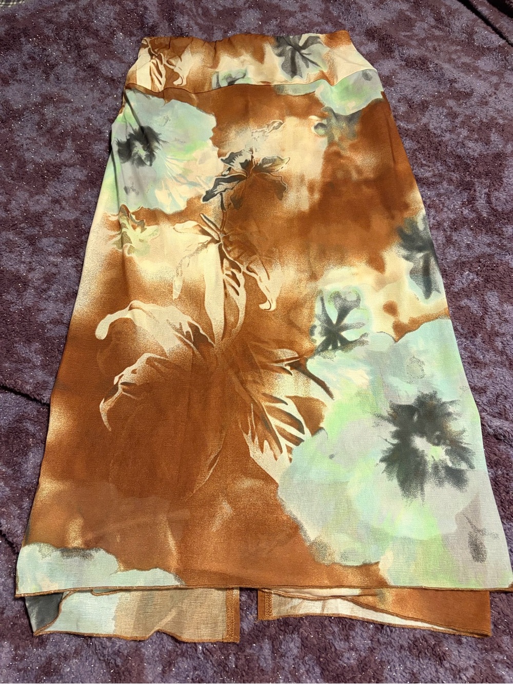 Women’s Brown Floral skirt Free people